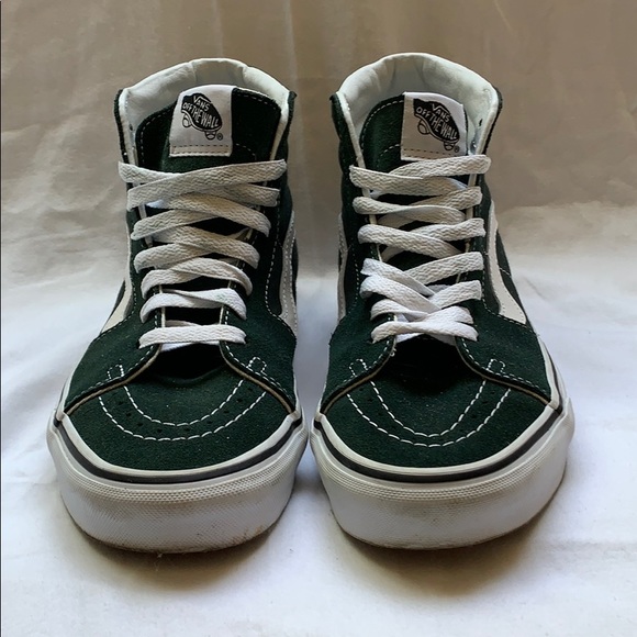 Old Skool Vans Green High Top - Picture 2 of 7
